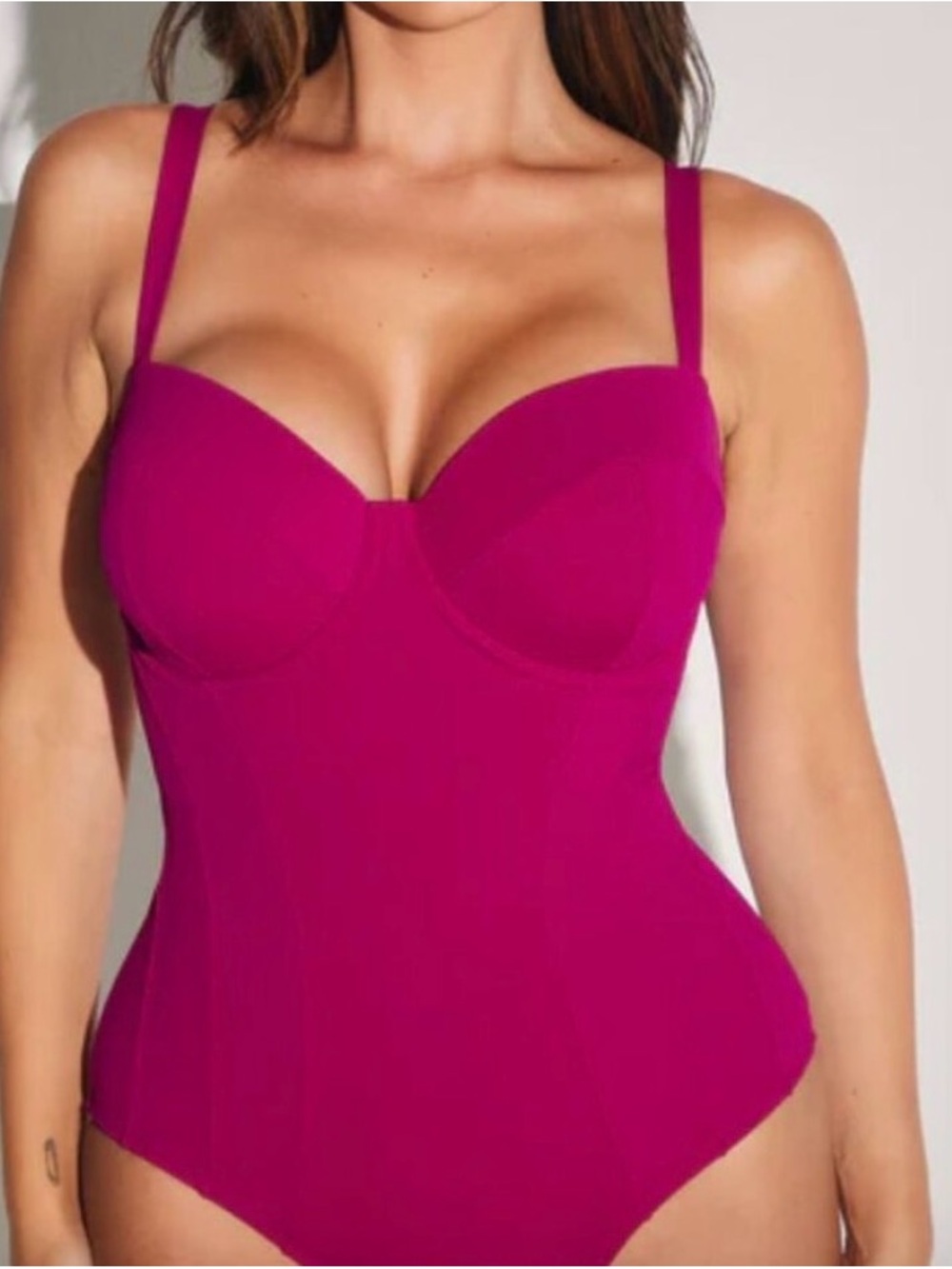 TA3 XS short D/DD Women's Magenta One-Piece Swimsuit
